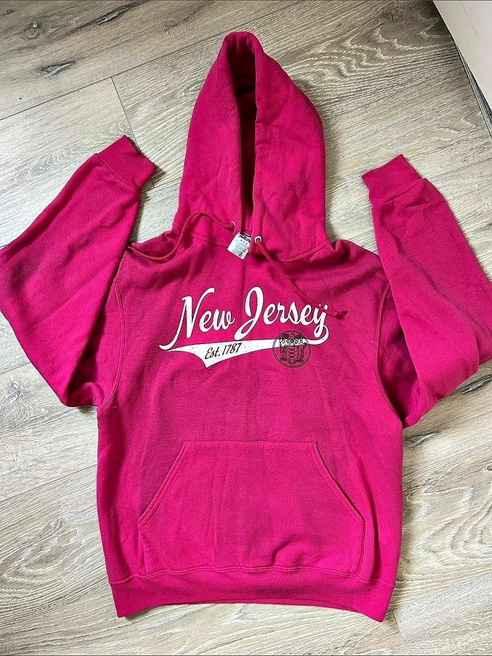 Nublend New Jersey Graphic Hoodie Size Medium